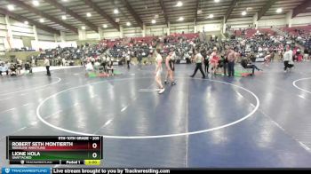 205 lbs Quarterfinal - Lione Hola, Unattached vs Robert Seth Montierth, Ridgeline Wrestling