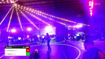 62 lbs 5th Place - Cannon Eckhardt, Backyard Brawlers vs Emmitt Zelaya, Chaos Wrestling