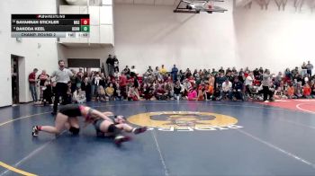 155 lbs Champ. Round 2 - Dakoda Keel, Duchesne vs Savannah Stickler, Wasatch