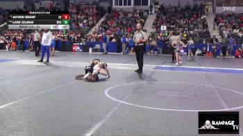 61 lbs Cons. Semi - Jayden Brant, Caney Valley vs Lane Gilman, WTC