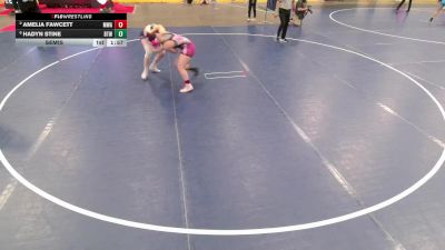 Junior Girls - 155 lbs Semis - Hadyn Stine, Best Trained Wrestling vs Amelia Fawcett, Michigan Wrestling Academy