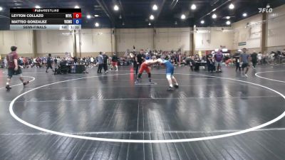 150 lbs Semifinal - Leyton Collazo, Well Trained vs Matteo Gonzalez, Youth Impact Center Wrestling Club