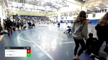 145 lbs Consi Of 16 #2 - Colin Smyth, Mt. Olive vs Xavier Albo, Jesuit High School - Tampa