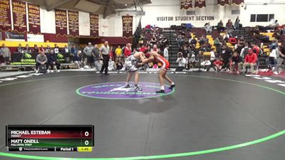 126 lbs Champ. Round 2 - Matt Oneill, Malvern Prep vs Michael Esteban, Marist