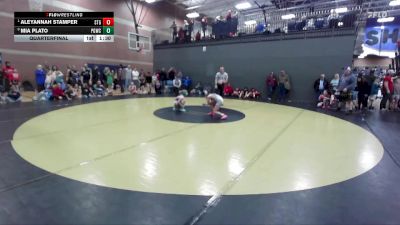 73 lbs Quarterfinal - Aleyannah Stamper, Small Town Grims vs Mia Plato, Pocatello Grapplers Wrestling Club