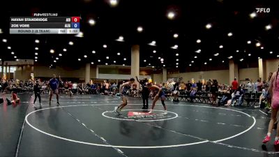 130 lbs Round 2 (8 Team) - Zoe Vore, Alabama Elite Gold vs Havah Standridge, Alabama Elite Red