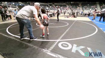 49 lbs Round Of 16 - Jameson Mantle, Wagoner Takedown Club vs Easton Clement, Team Tulsa Wrestling Club