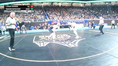D3-132 lbs 1st Place Match - Mason Katschor, Dundee vs Logan Rhodes, Yale