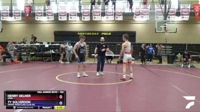 152 lbs Semifinal - Henry Gelner, Iowa vs Ty Solverson, Viking Wrestling Club (IA)