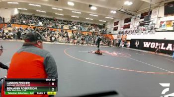 62 lbs Cons. Round 3 - Landon Fincher, Worland Wrestling Club vs Benjamin Robertson, Cody Wrestling Club