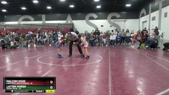 55 lbs Round 3 (8 Team) - Layten Marsh, Legacy Blue vs Malcom Moss, LAW/Crass Wrestling(WI)