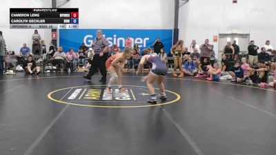 56 lbs Rr Rnd 3 - Cameron Leng, MPOWER Girls Wrestling Club - W vs Carolyn Geckler, Ohio Goons - W