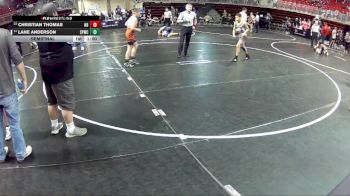 100 lbs Semifinal - Lane Anderson, Sutherland Youth Wrestling Club vs Christian Thomas, Nebraska Boyz