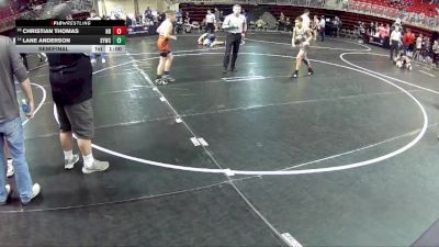 100 lbs Semifinal - Lane Anderson, Sutherland Youth Wrestling Club vs Christian Thomas, Nebraska Boyz