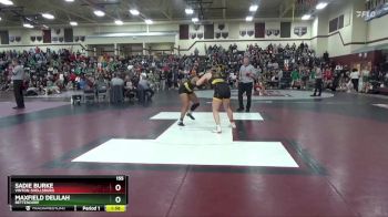 155 lbs Cons. Round 3 - Maxfield Delilah, Bettendorf vs Sadie Burke, Vinton-Shellsburg