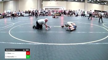 98 lbs Quarterfinal - Carter Sosa, Lawc vs Vincenzo Mannello, Gps