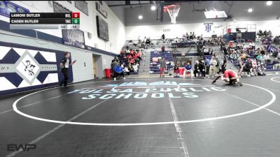 150 lbs Consi Of 16 #2 - Lamoni Butler, McLain vs Caden Butler, Tulsa Memorial