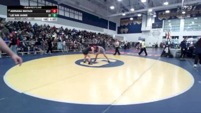 125 lbs Champ. Round 1 - Adriana Matagi, Westminster vs Lei`ani Jaime, San Dimas