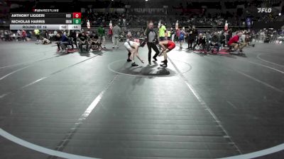 120 lbs Round Of 16 - Anthony Liggeri, Red Nose vs Nicholas Harris, Iron Horse