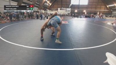 135 lbs Semifinal - Mason Whitney, Mat Assassins vs Reef Dillard, Bethlehem Catholic