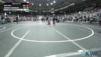 40 lbs Round Of 16 - Erik Avila, Ponca City Wildcat Wrestling vs Brantley Hendricks, Claremore Wrestling Club