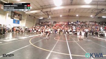 110 lbs Consolation - Kambrie Woodall, Sperry Wrestling Club vs Zoey Vaughn, Sperry Wrestling Club