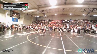 110 lbs Consolation - Kambrie Woodall, Sperry Wrestling Club vs Zoey Vaughn, Sperry Wrestling Club