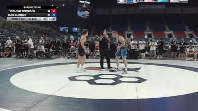 157 lbs 7th Place Match - WALKER WOODARD, Georgia vs Jack Burdick, Utah