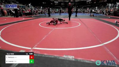 64 lbs Round Of 16 - Zane Nelson, Owasso Takedown Club vs Brantley Lewis, Coweta Tiger Wrestling