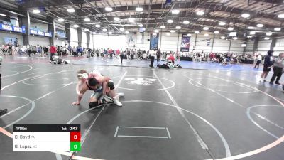 170 lbs Consi Of 4 - Gavin Boyd, PA vs Gavin Lopez, NC