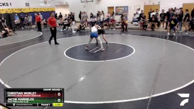 120 lbs Champ. Round 1 - Christian Worley, Arizona Cross Trained Wrestlin vs Jacob Marnelos, WAR Wrestling Club