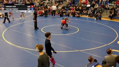 114 lbs 3rd Place Match - Ashley Cox, Clarence vs Tayler Pinzok, Chautauqua Lake