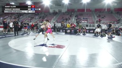 144 lbs Cons. Sub-semis - Kasey Clark, Beastmode Wrestling vs Berkley Behrens, Beastmode Wrestling