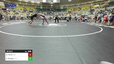 185 lbs Rr Rnd 2 - Addie Forst, Paris Wrestling Club vs Hillary Wright, Searcy Youth Wrestling