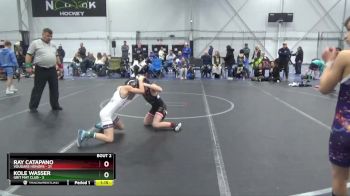 72 lbs Semis (4 Team) - Ray Catapano, Vougars Honors vs Kole Wasser, Grit Mat Club