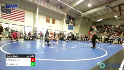 80 lbs Quarterfinal - Isaac Anderson, Claremore Wrestling Club vs Camon Martin, Keystone Wrestling Club