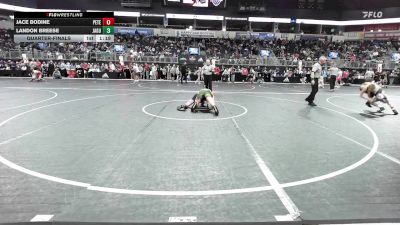 150 lbs Quarterfinal - Jace Bodine, Petersburg Porta vs Landon Breese, Jaguar Wrestling Club