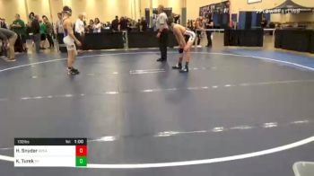 132 lbs 7th Place - Hunter Snyder, Greater Latrobe vs Kolton Turek, Mt. Pleasant