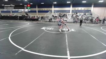102 lbs Consi Of 8 #1 - Anthony Diaz, Total Kaos WC vs Jax Johnson, 208 Spartans