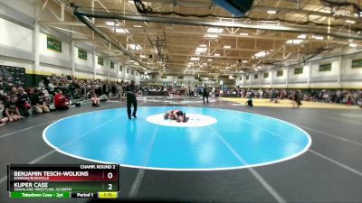 80 lbs Champ. Round 2 - Benjamin Tesch-Wolkins, Gordon/Rushville vs Kuper Case, Siouxland Wrestling Academy