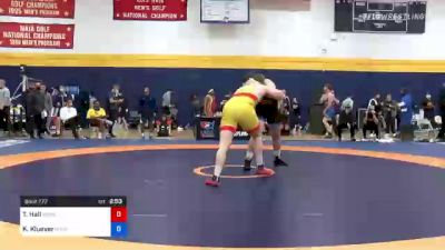 125 kg Quarterfinal - Tanner Hall, Sunkist Kids Wrestling Club vs Keaton Kluever, Gopher Wrestling Club - RTC