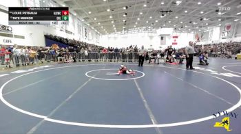 63 lbs Cons. Round 4 - Louie Petralia, Hilton Jr Cadets Wrestling Club vs Tate Minnoe, Club Not Listed