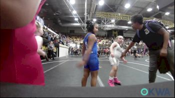 60-70 lbs Quarterfinal - Harley Clark, ARDMORE TAKEDOWN CLUB vs Scarlett Bilodeau, Choctaw Ironman