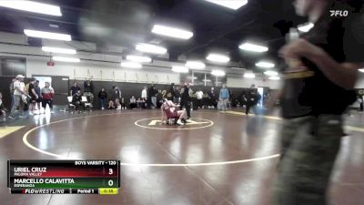 120 lbs Cons. Round 5 - Uriel Cruz, Paloma Valley vs Marcello Calavitta, Esperanza