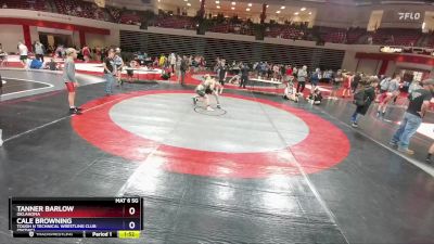120 lbs Cons. Round 2 - Cale Browning, Tough N Technical Wrestling Club (TNTWC) vs Tanner Barlow, Oklahoma