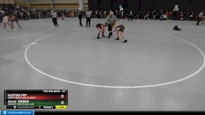 97 lbs Cons. Round 5 - Isaac Weber, Ringers Wrestling Club vs Austen Fry, Ubasa Wrestling Academy