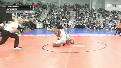 145 lbs Quarterfinal - Tyrone Norris, SC vs Hayden Hutt, IA