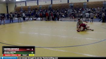 133 lbs Champ. Round 1 - Devin Carter, Southwest State vs Hayden DeMarco, Triton Community College