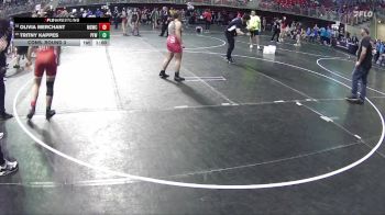 150 lbs Cons. Round 3 - Tritny Kappes, Pin For Win vs Olivia Merchant, Millard South Wrestling Club