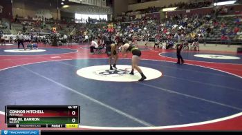 4A 157 lbs Quarterfinal - Connor Mitchell, Pottsville vs Miguel Barron, Bauxite